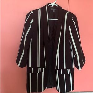 Madison abstract striped smoking jacket blazer XS